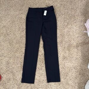 BRAND NEW Express navy blue dress pants. Size 2R, Straight Mid Rise